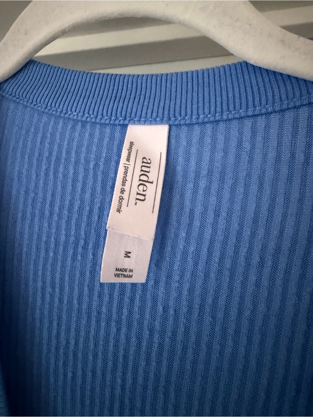 Auden Light Blue Ribbed Knit Top - Picture 2 of 3